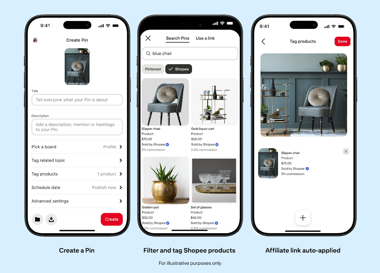 Esempio Ufficiale Pinterest Dei Tag Di Prodotti Affiliati Shopee