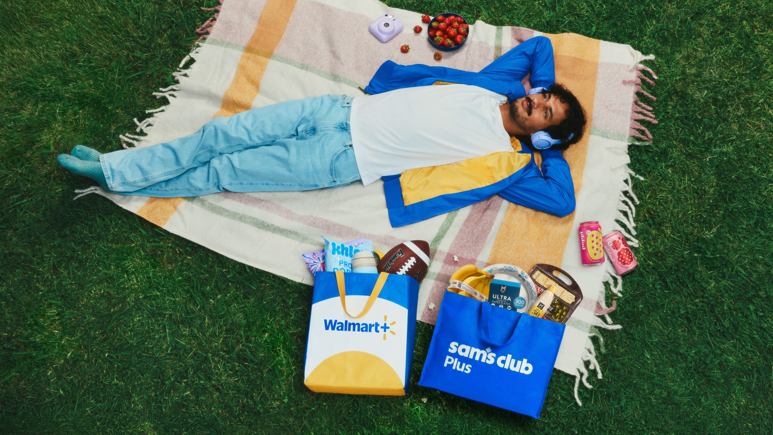Walmart’s Official Campaign Image For The Combined Walmart+ And Sam’s Club Plus Membership.