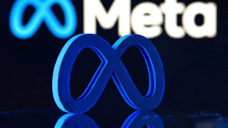 Marketscreener が転載したロイター記事中の Meta ロゴ。同社はニューメキシコ州の判決に控訴する方針を示しています。