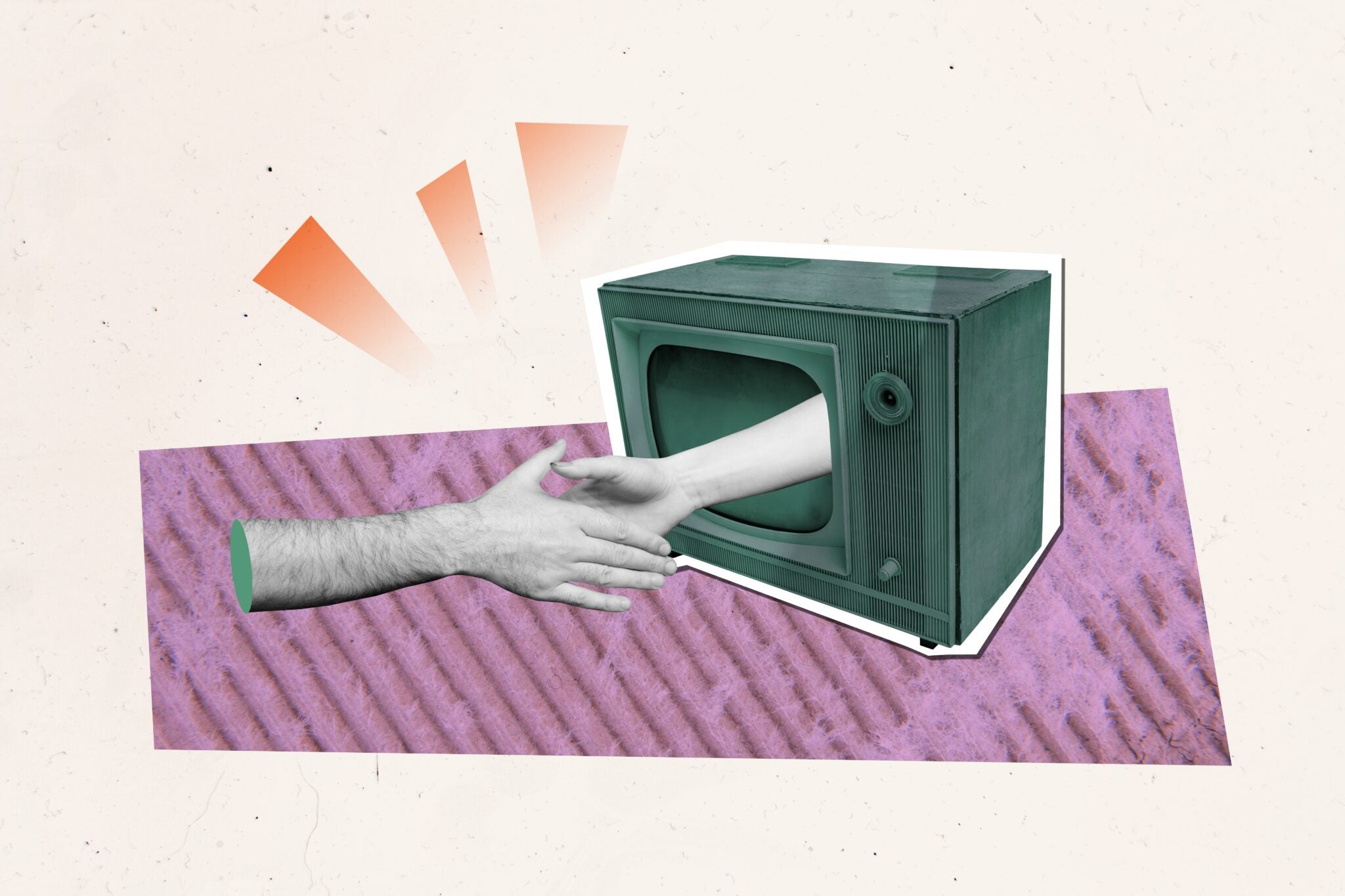 L’illustration Éditoriale D’adexchanger Accompagne Son Reportage Sur Les Audiences Professionnelles Touchées Via La Télévision Connectée.