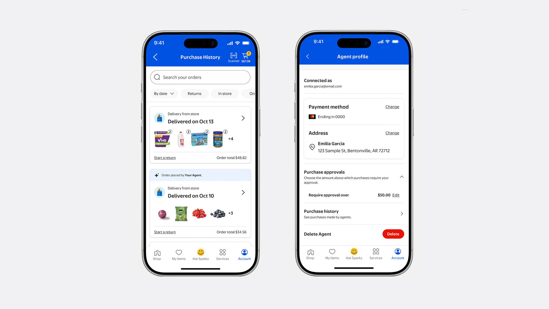 L’interface Annoncée Des Agent Profiles De Walmart Comprend L’historique Des Achats Et Des Contrôles D’approbation, Avec Un Déploiement Prévu Le Mois Prochain.