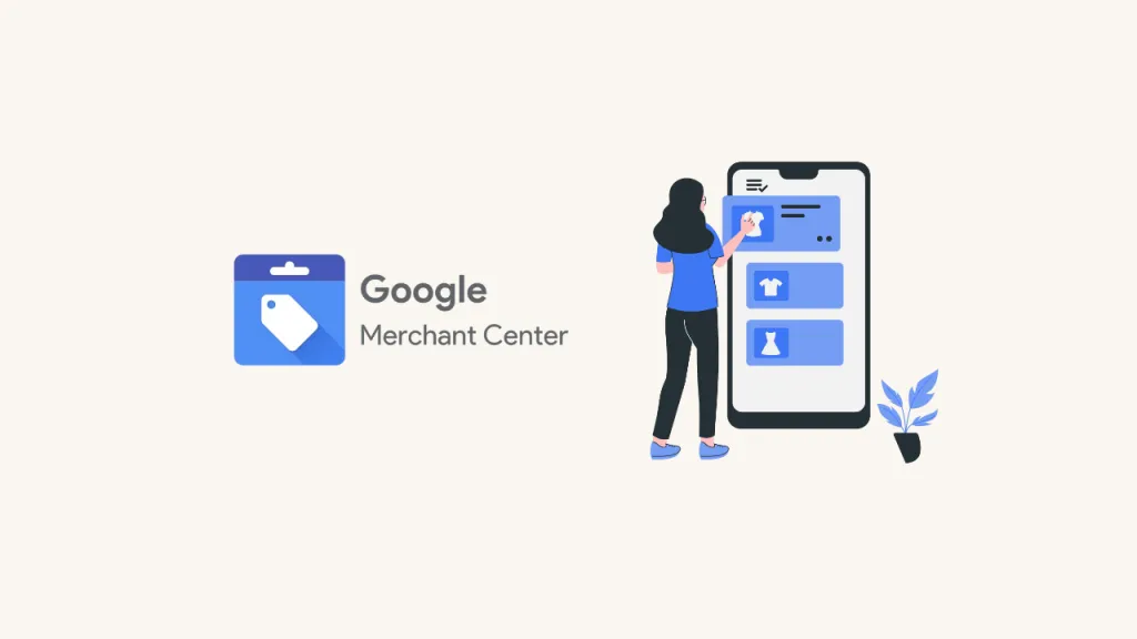 Google Merchant Center And Product Catalog Illustration